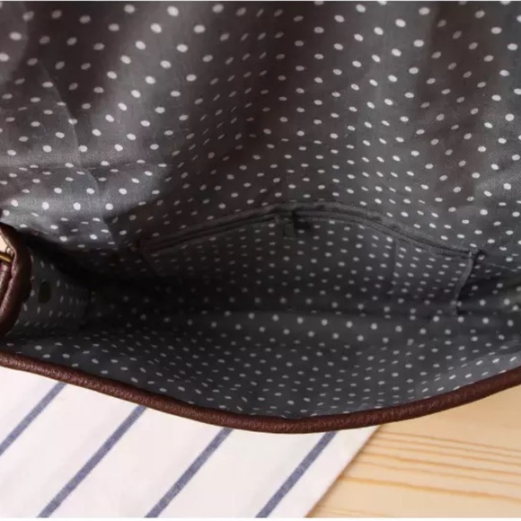 Raffia Straw Woven Leather Tassel Trim Bag - Picture 6 of 7